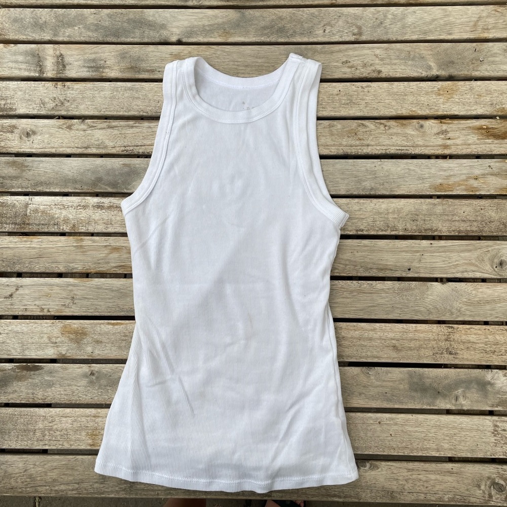 WHITE TANK TOP